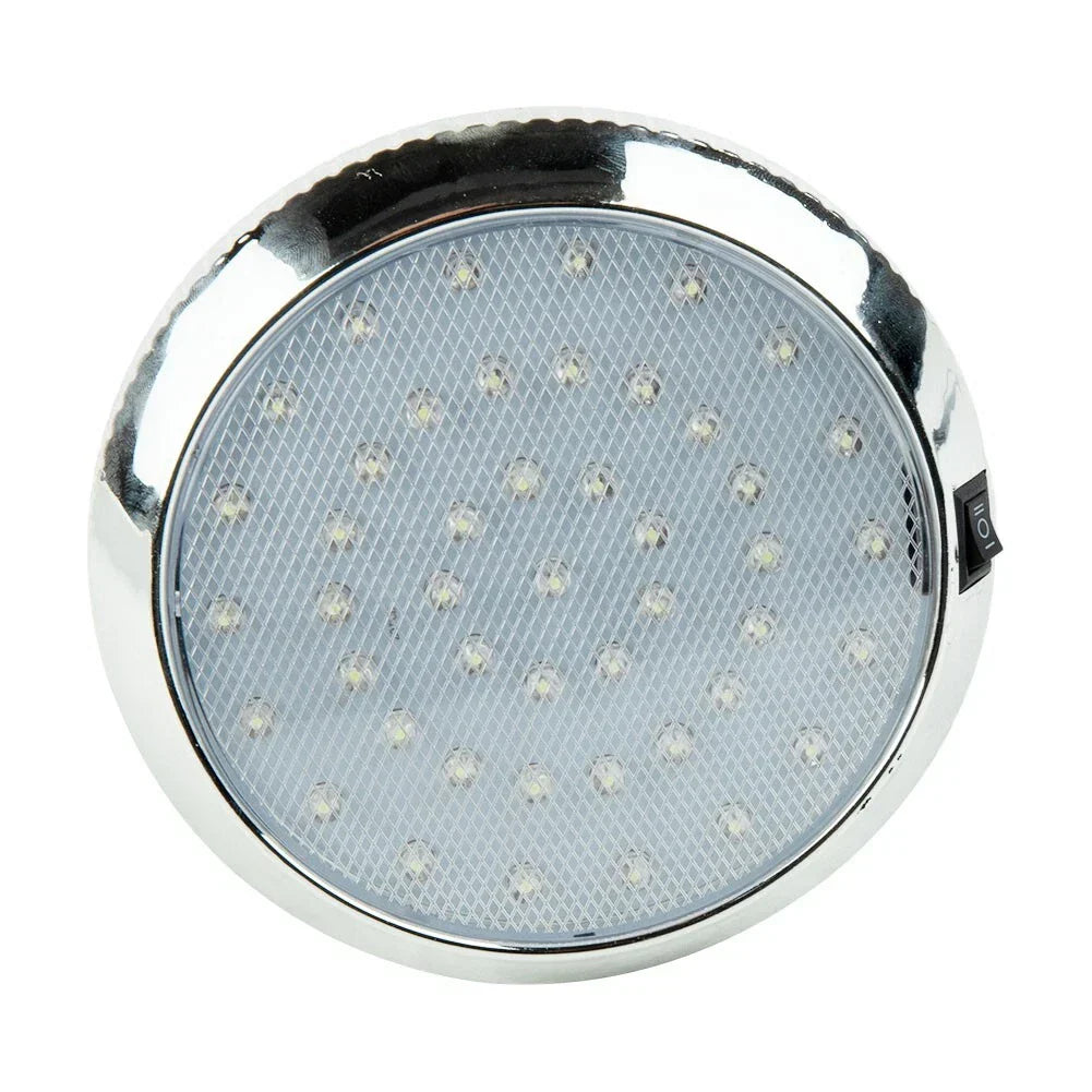 Caravan Roof Light LED, Plastic White Ceiling, Roof Lamp for Caravan