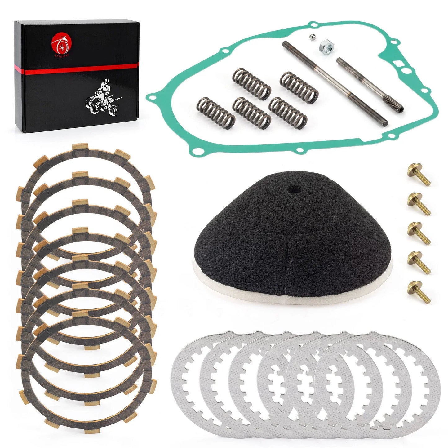 Clutch Friction Plates Kit for Yamaha ATV BLASTER 200 YFS200 (1988-2006)