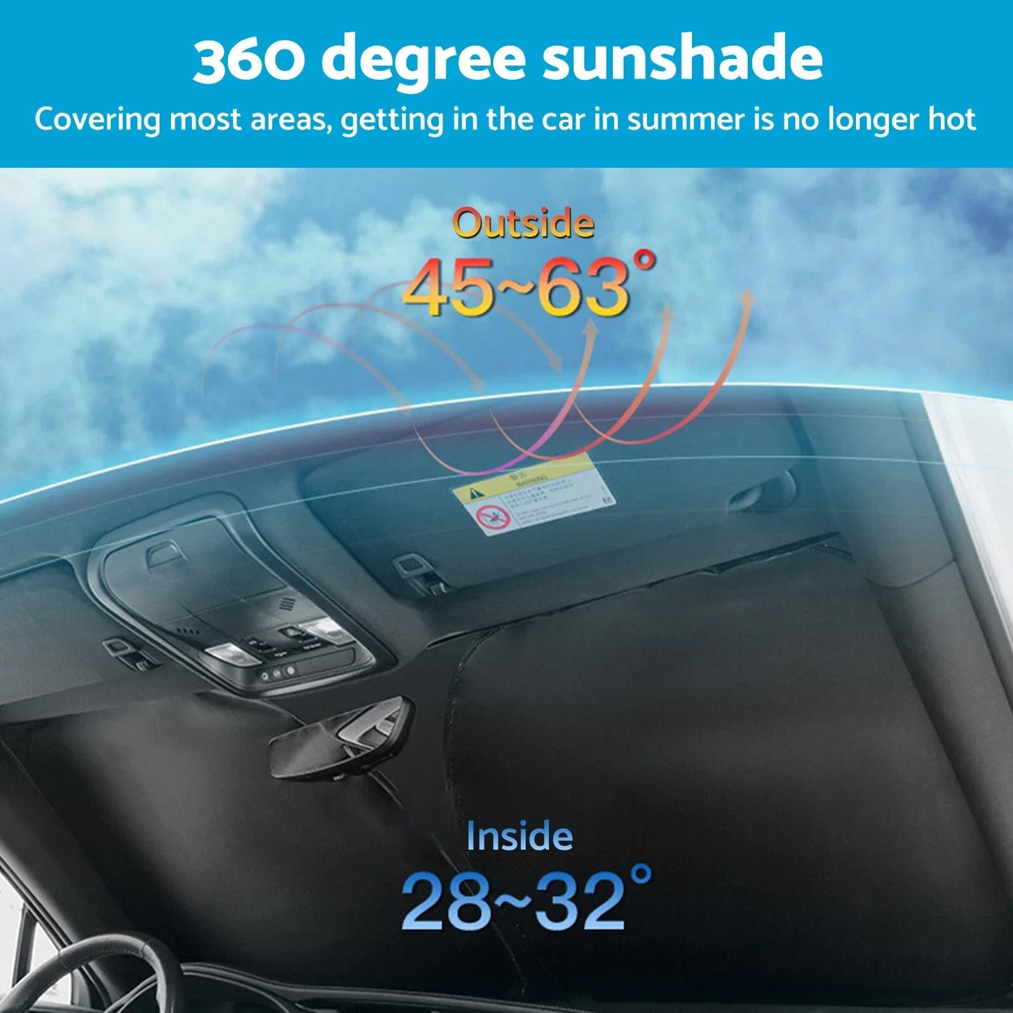 6 Layer WindScreen Sun Shade for Kia Carnival (2014-2020) UV Protection