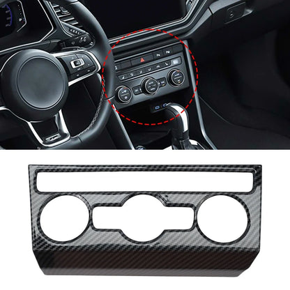 Decorative Carbon Fiber Trim for VW T-Roc Air Conditioning Knobs (2017–2023)