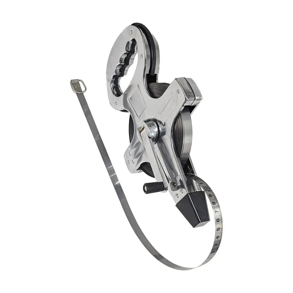 100M Stainless Steel Tape Measure Open Reel Metric Ruler