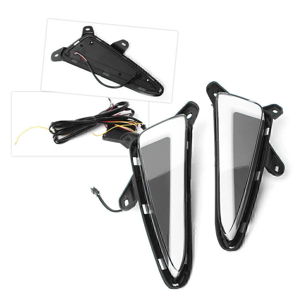LED Daytime Running Lights Fog Lamps with Turn Signals for Toyota CHR (16-19)