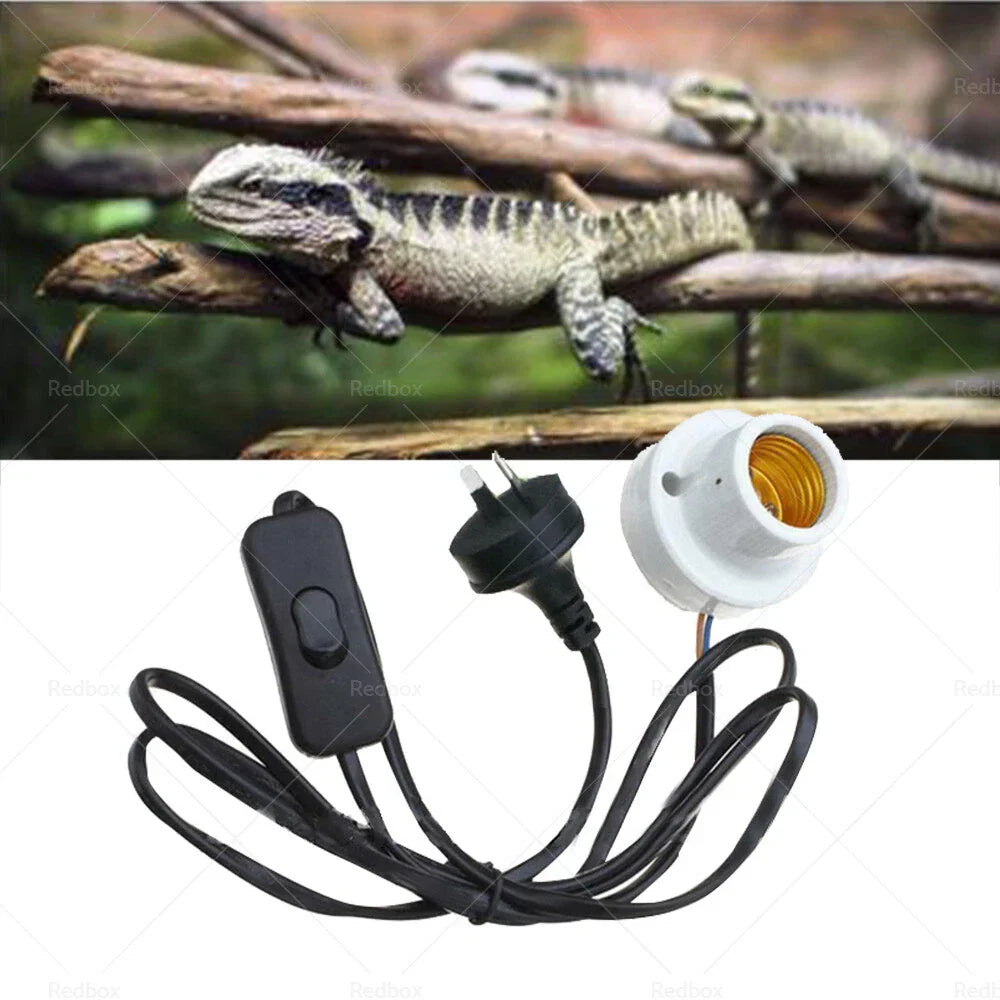 Ceramic Heat UV UVB Lamp Light Holder for Brooder Reptile Tortoise