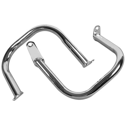 Black/Chrome Engine Guard Crash Bar for Yamaha Vstar Dragstar 400 650 (97-16)