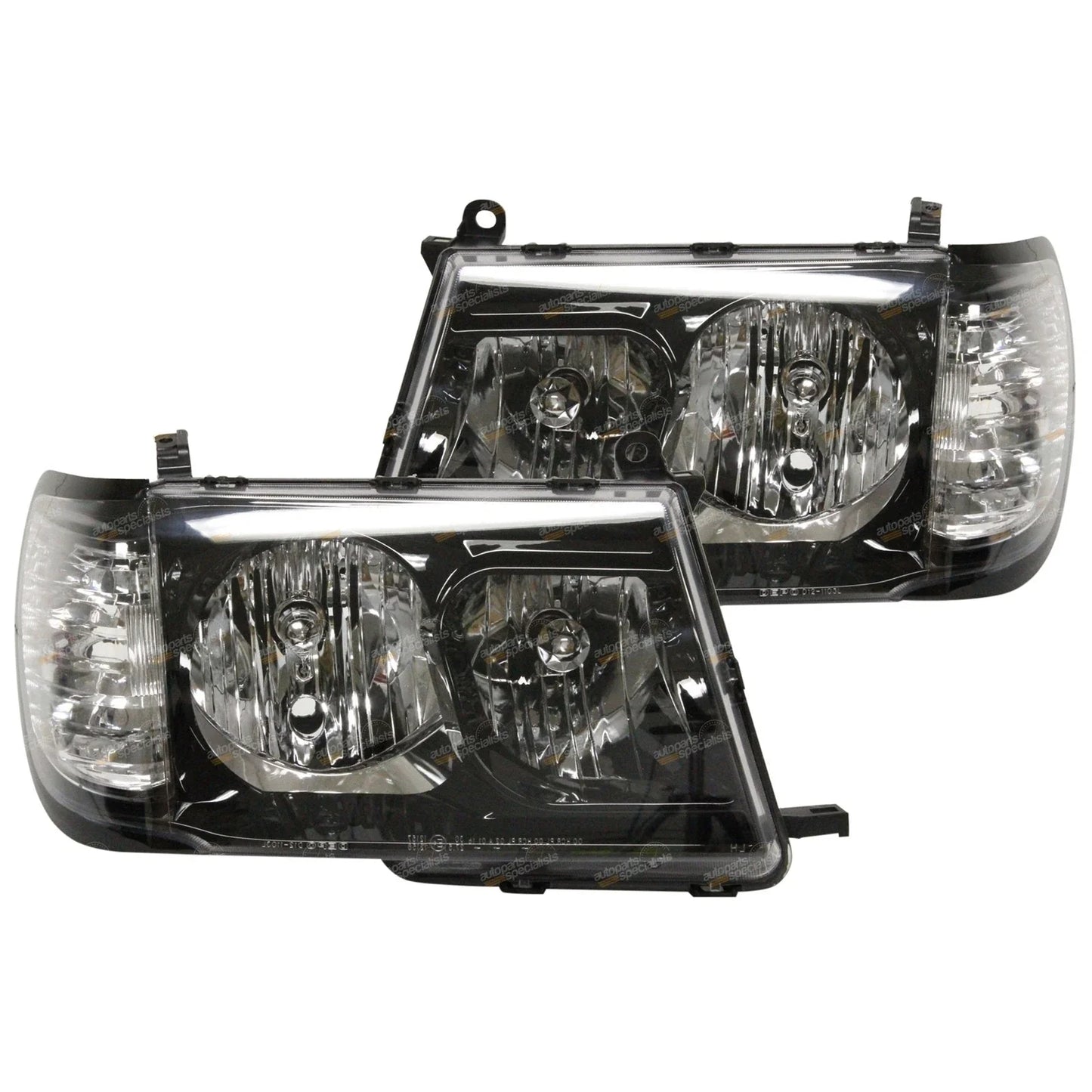 Altezza BLACK HeadLights Pair for Toyota Landcruiser (1998–2005)