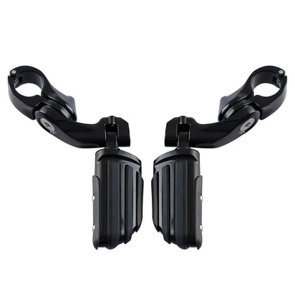 1 1/4'' Adjustable Engine Guards Footpeg Short Angled for Harley