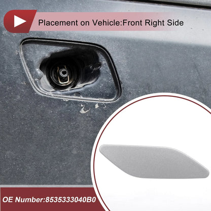 Front Right Washer Nozzle Cover for Lexus ES300h (2019-2022) Silver Tone 1 x