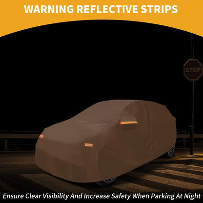 Waterproof All Weather Car Cover for Hyundai Ioniq 6 (2023) - Orange 210D-PU