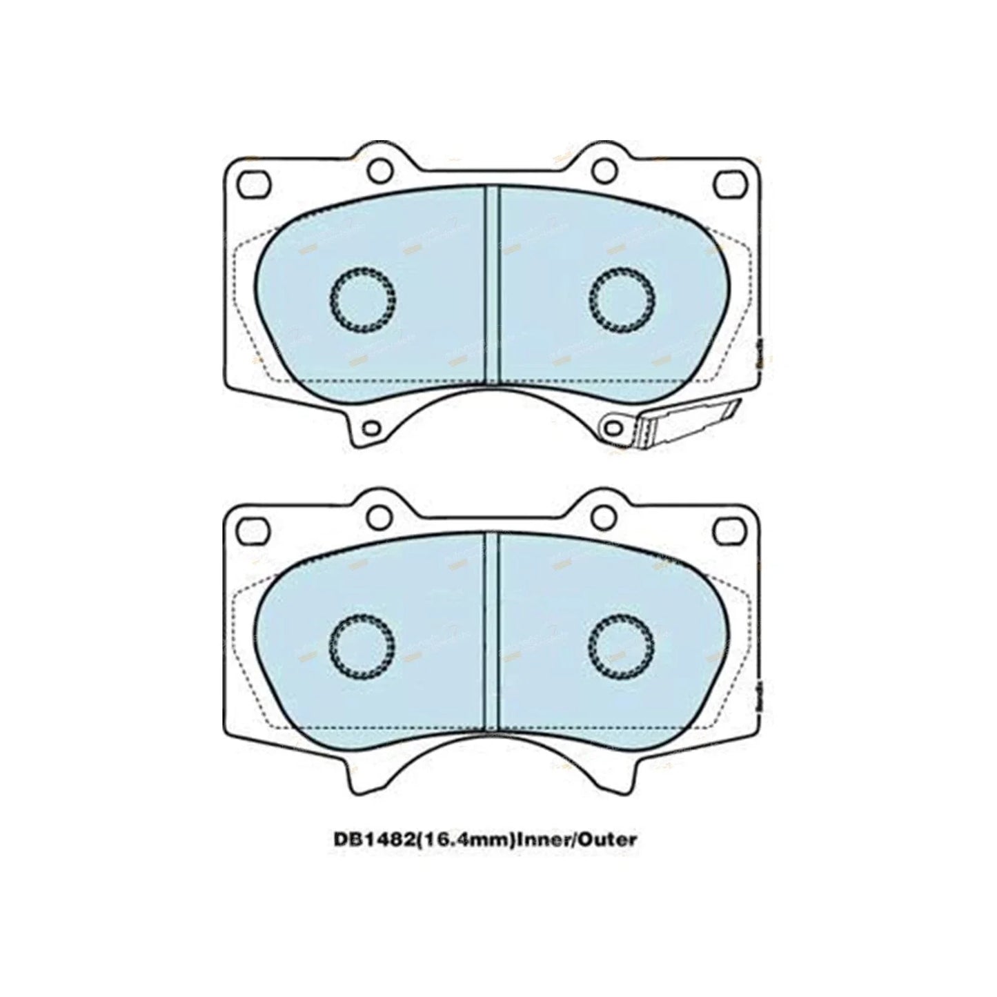 4WD Front Disc Brake Pads for Toyota Hilux (2008–2009)