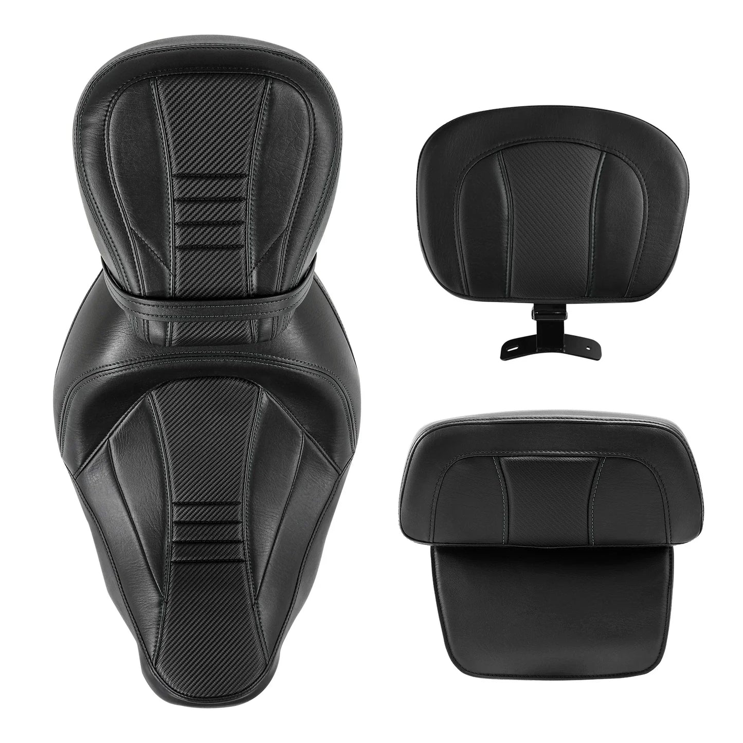 Seats Backrest for Harley Road Street Glide (2014-2023) Black