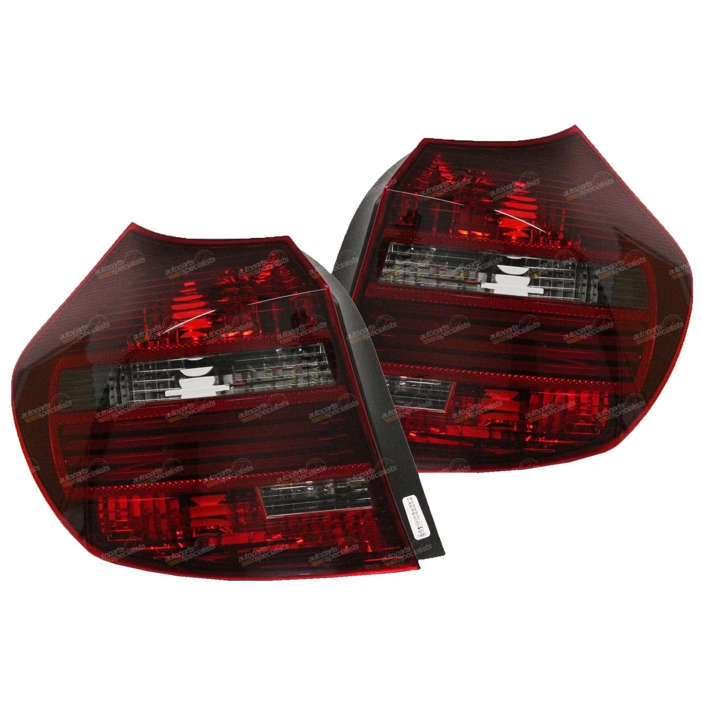 LH+RH Blackline LED Tail Lights Pair for BMW 1 Series E87 (2007-2011)