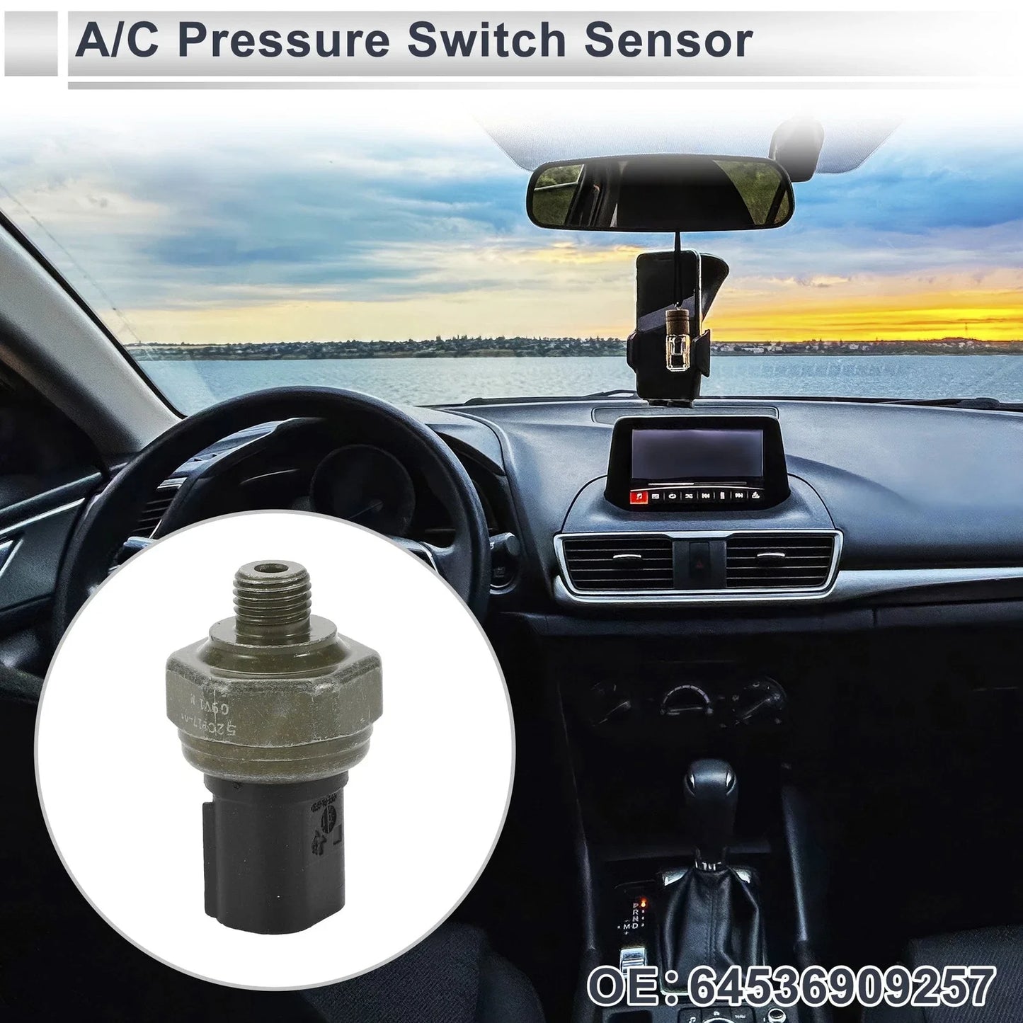 A/C Pressure Switch Sensor for BMW 320i 2.0L (2013-2018) 1 Pcs