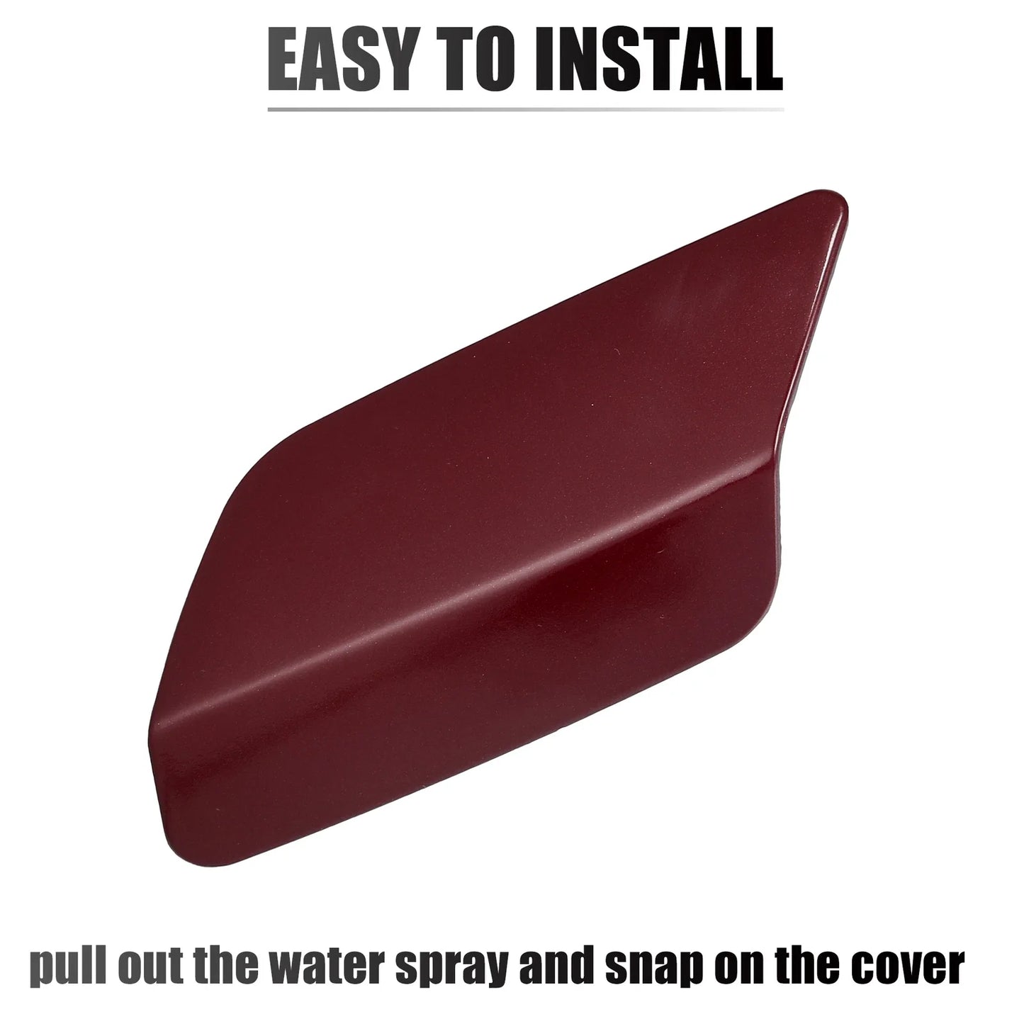 Front Left Bumper Headlight Washer Nozzle Cover Cap for BMW E92 E93 Dark Red