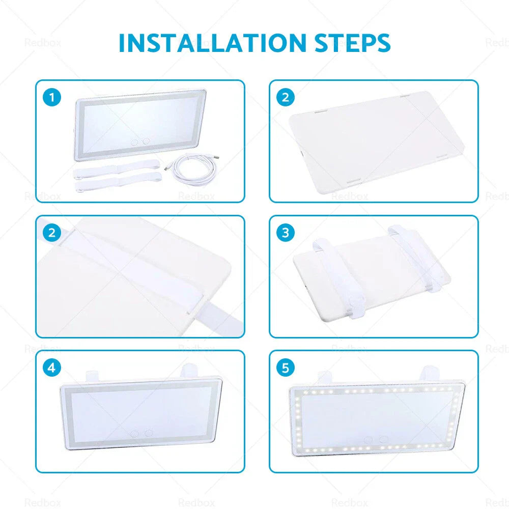 3 x Car Sun Visor LED Makeup Mirrors for Various Models