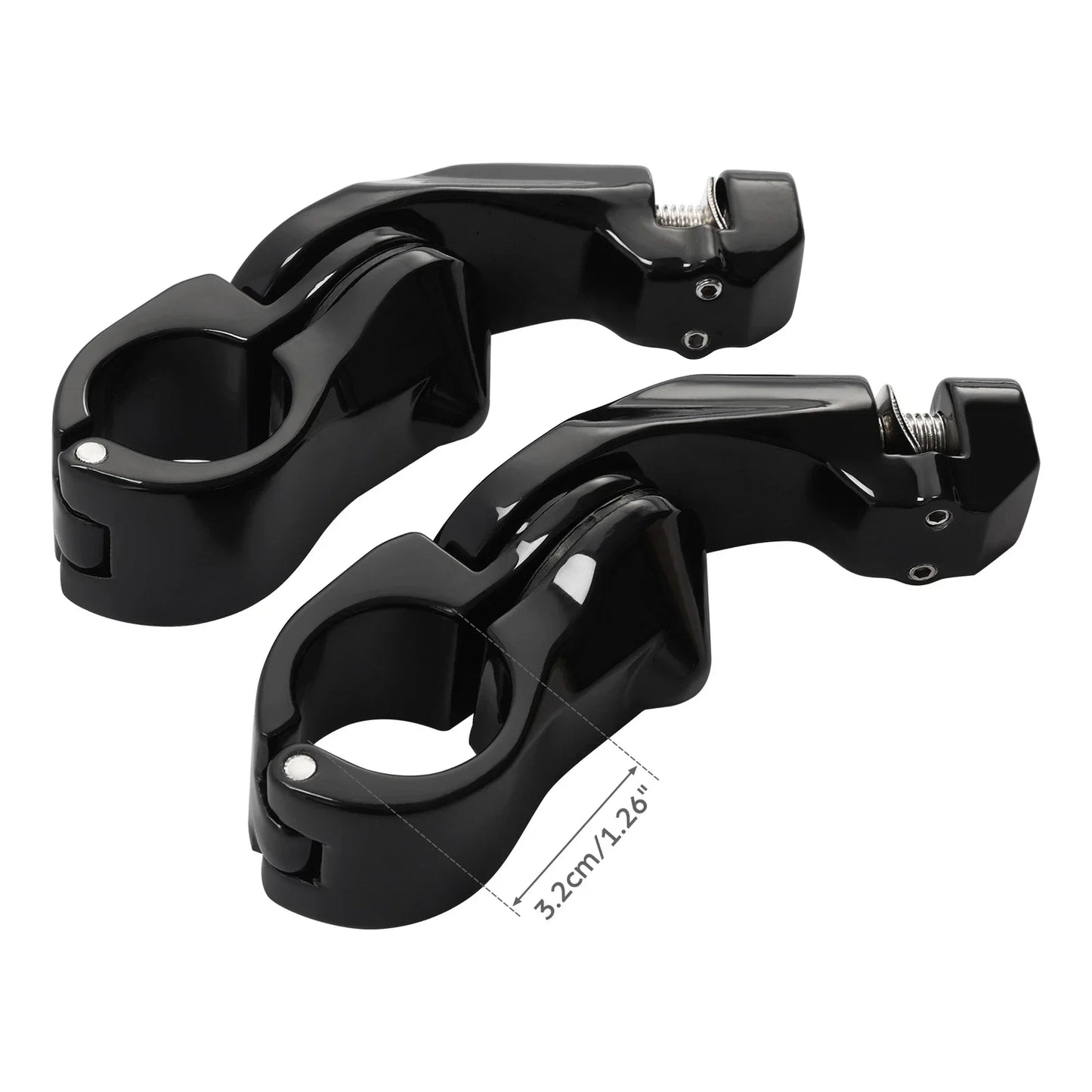 Short Angled Footpeg Pegs for Harley (32mm)