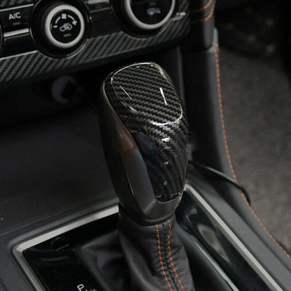 Carbon Fiber Gear Shift Knob Cover for Subaru Forester and Impreza