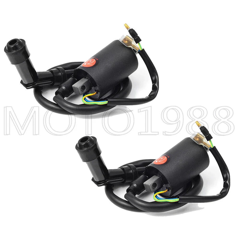2 x Ignition Coils & Spark Plug Caps for Honda CB350 CB450 CL350 CL450 SL350 (1968–1973)