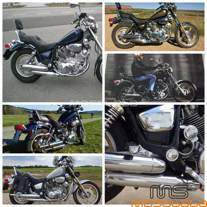 Ribbed Battery Side Panel Covers for Yamaha Virago 750 1000 1100 (1981-2007)