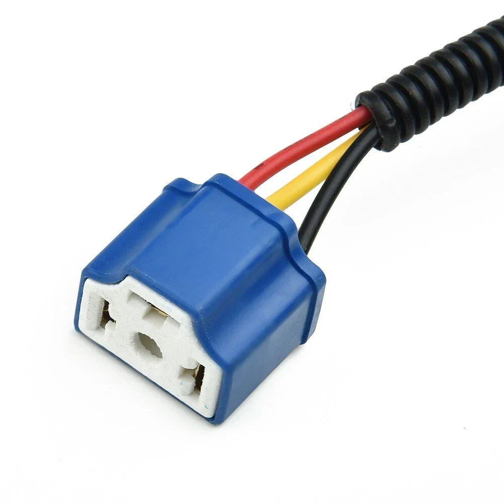 2 x Ceramic Headlight Socket Plug Adapter Connector H4 9003