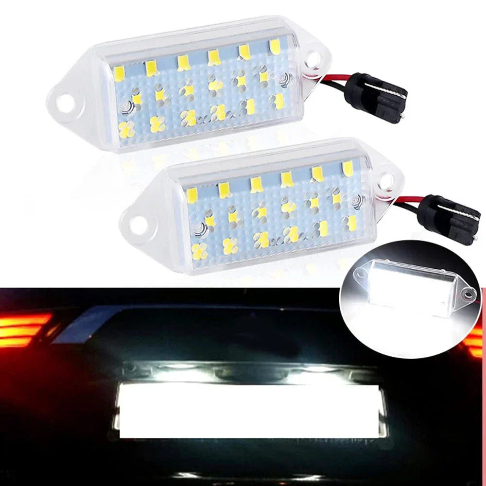 White LED License Plate Lights for Mitsubishi Lancer EVO (2003-2006)