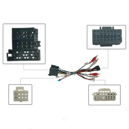 16Pin DVD Player Wiring Harness with Canbus for Fiat Bravo Doblo 500L