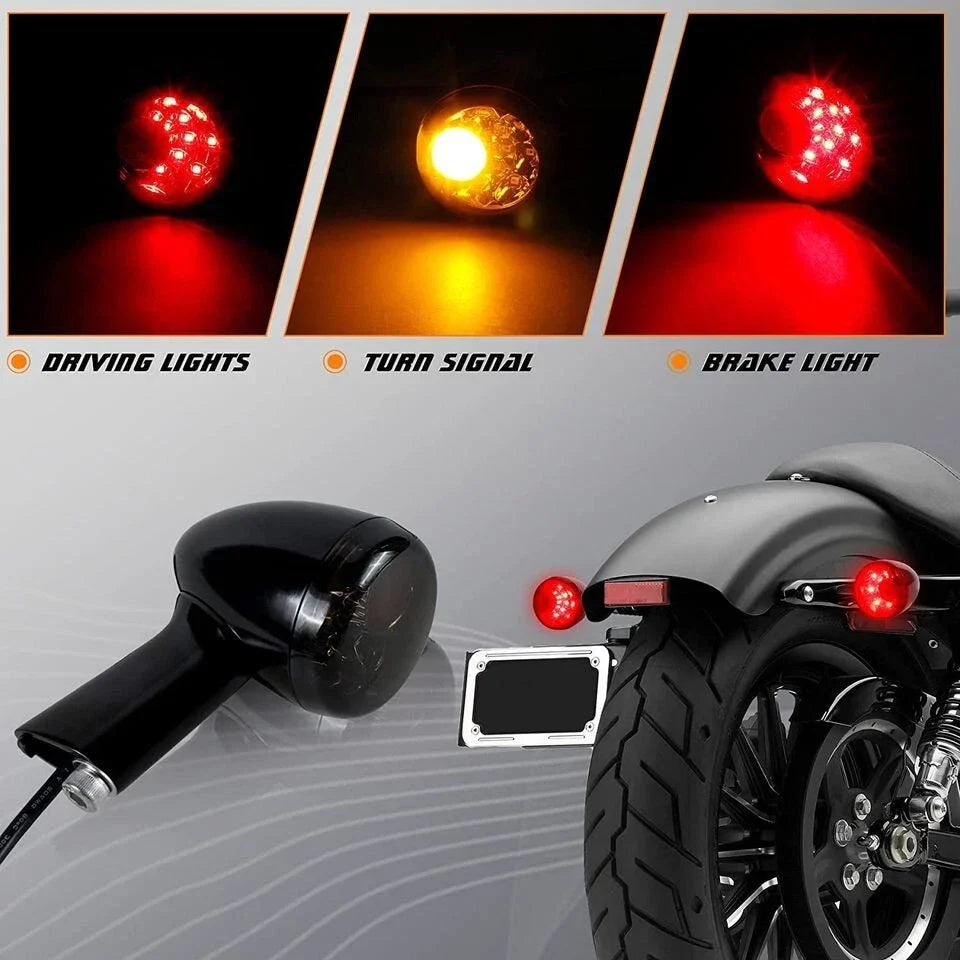 Metal LED Rear Turn Signal Light for Harley Sportster XL883 XL1200 (2004-2023)