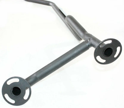 Black Alloy Twin Exhaust Pipe Mufflers for GY6 150cc Quad Bike ATV