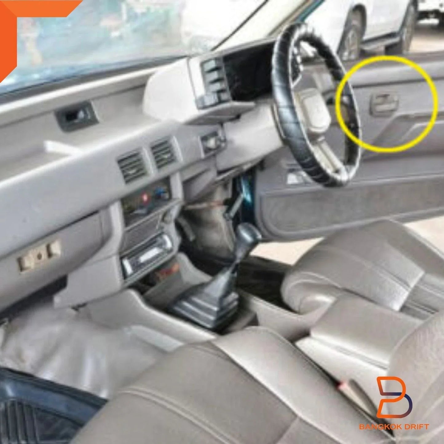 Grey Inner Door Handles Pair for Holden Rodeo TF (1988-2003)