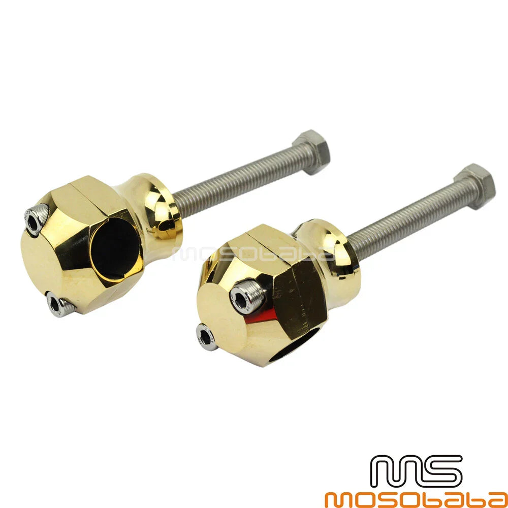 1" Handlebar Mount Riser Clamps for Harley Triumph Bobber Street Bikes