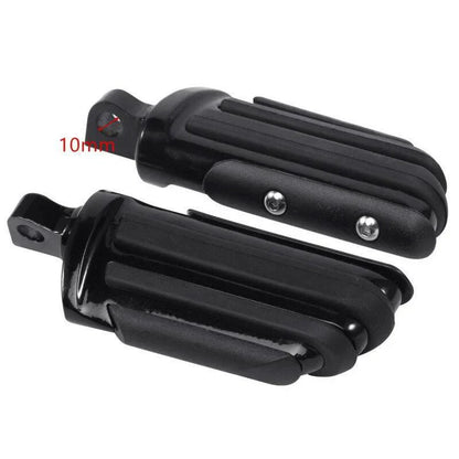 Black Pilot Male Mount Foot Pegs for Harley Touring Softail Dyna