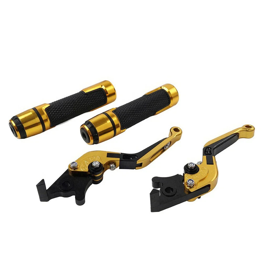 Folding Extendable Brake Clutch Lever Handlebar Grip Set for Yamaha FJR XJR 1300 (2001-2018)