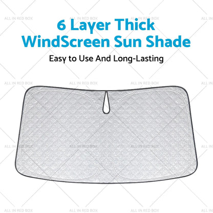 6 Layer WindScreen Sun Shade for Tesla Model Y (2020-2024) UV Protection