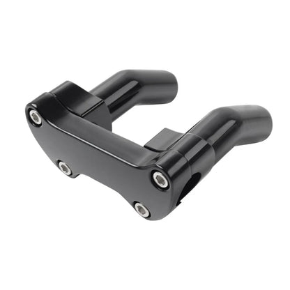 4" Tall Pullback Handlebar Riser for Harley Tour Super Black