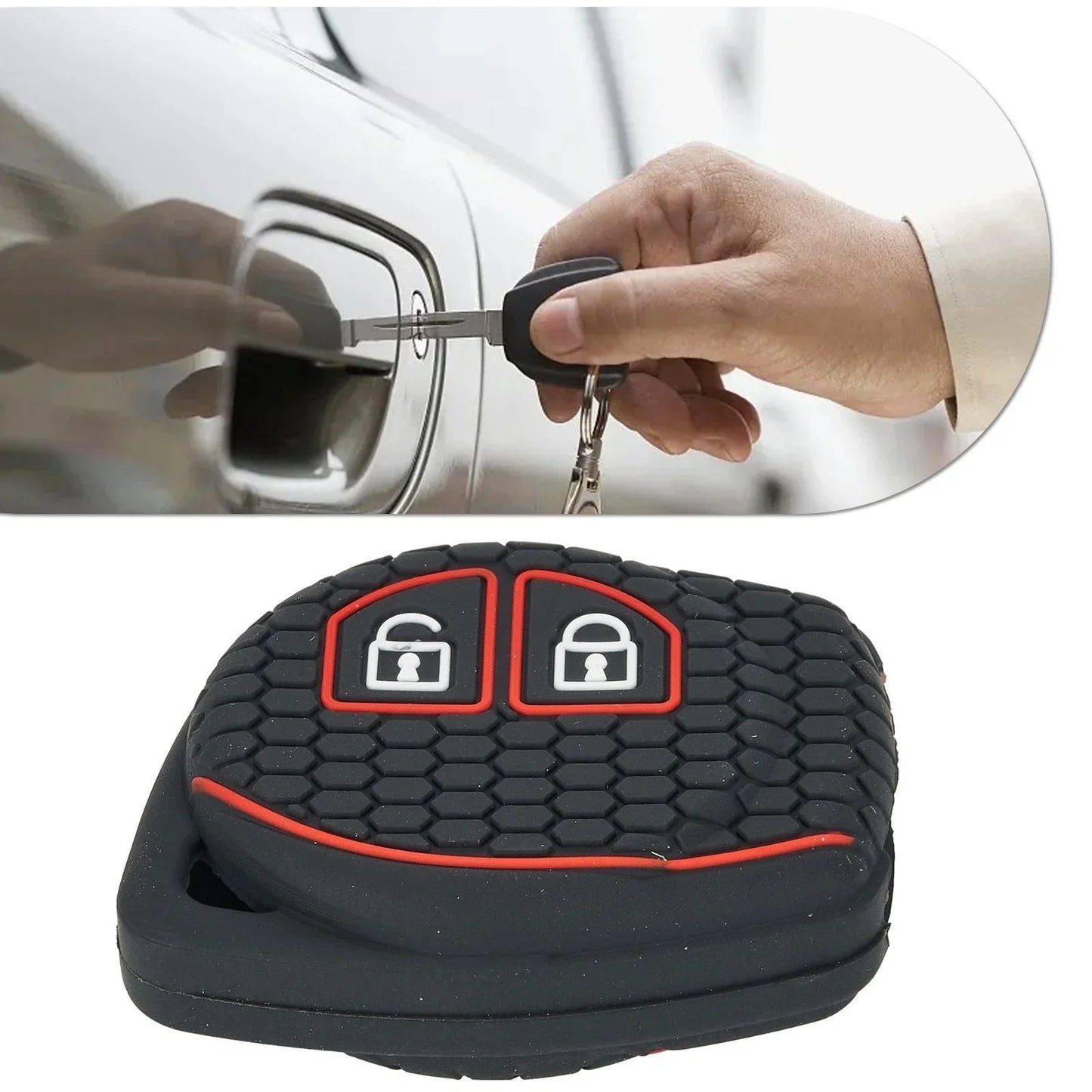 2 x Button Remote Key Cover Case Car Accessories