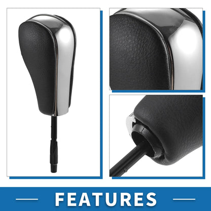Gear Shifter Knob for BMW 1 Series E81 (2006-2011) Faux Leather Chrome