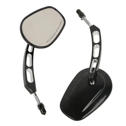 8mm Rear Black View Mirrors for Harley Touring Road King Street Glide Ultra
