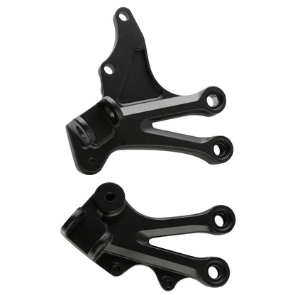 Matte Black Front Footrest Pegs for Kawasaki Ninja ZX10R (2004-2005)