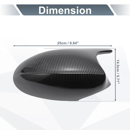 Rearview Mirror Cover Cap Black Carbon Fiber for BMW E87 E81 E82 E88 E92