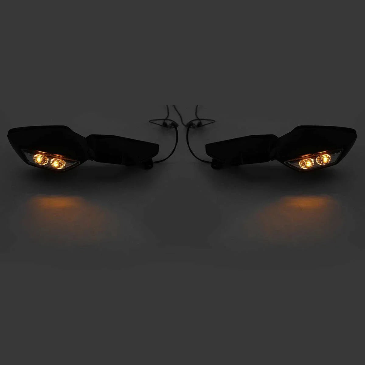 Rear View Mirrors W/ LED Turn Signals for Kawasaki Ninja H2 (2015 - 2024)