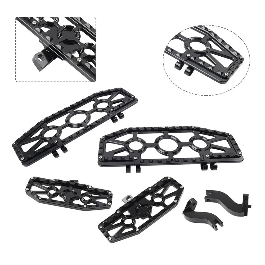 Alu Front Floorboard & Rear Foot Pegs with Mounts for Harley Touring (1993-2023)
