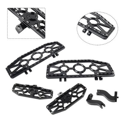 Alu Front Floorboard & Rear Foot Pegs with Mounts for Harley Touring (1993-2023)