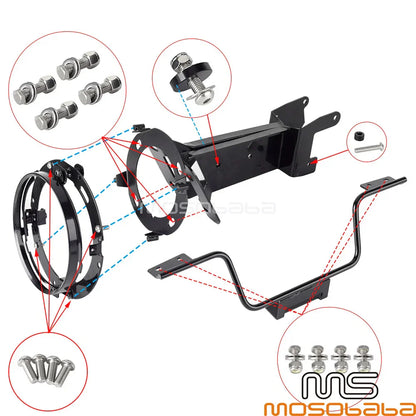 Upper Fairing, Windshield & LED Headlight for Harley FXLRS FXFB FXFBS (2020-2023)