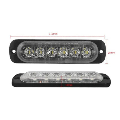 6LED White Work Light Bar for Off-road Vehicle DC 12V-24V