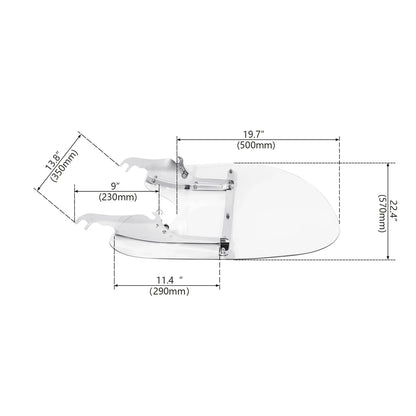 Windshield for Harley Softail Fatboy Lo FLST FLSTC (2000-2017)