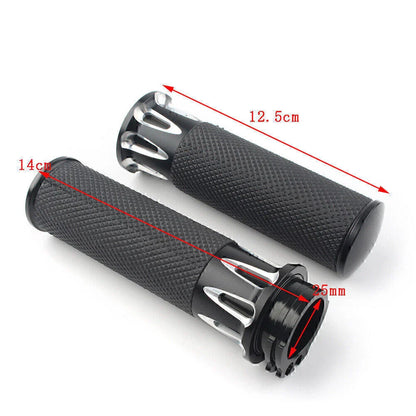 1'' Handle Bar Hand Grip for Harley Touring, Street Glide, Softail, Dyna