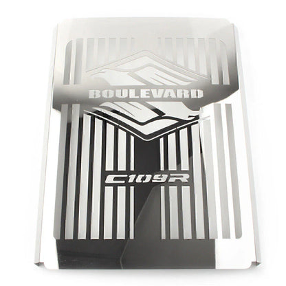Chrome Steel Radiator Guard Cover for Suzuki Boulevard C109R (2008-2016)