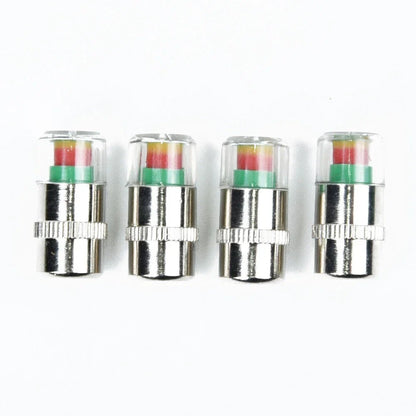4 x Valve Tyre Cap Dust Monitor Wheel Tire Pressure 32-36 PSI Sensor