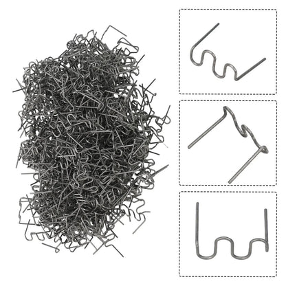 500Pcs 0.8mm Plastic Welding Wave Staples