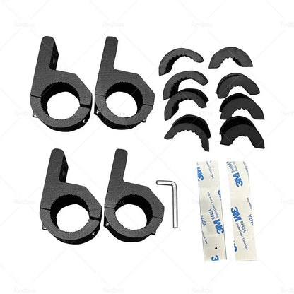 4 x 19-32mm Bullbar Pipe Mount Bracket Clamps for Work Light Bar