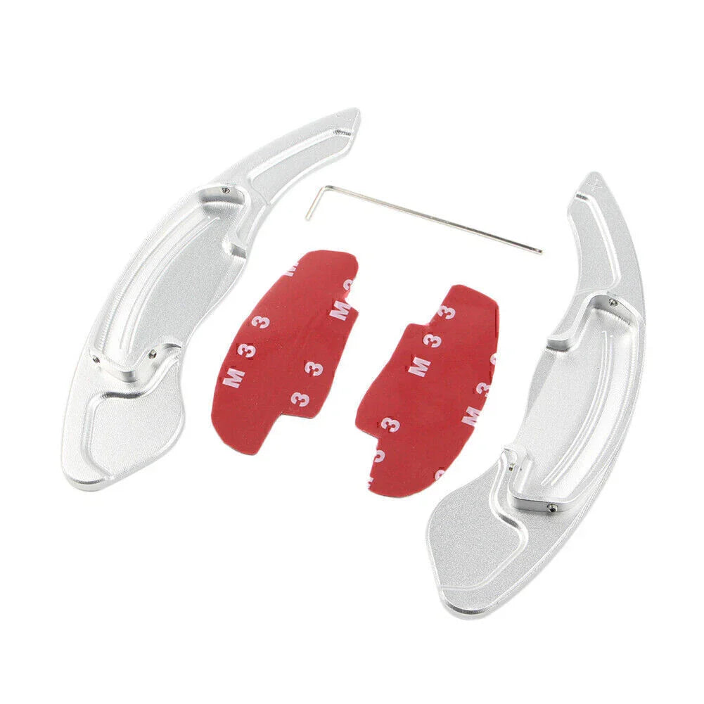 Silver Steering Wheel Shift Paddle Extensions for Honda Accord, Acura (2003-2023)